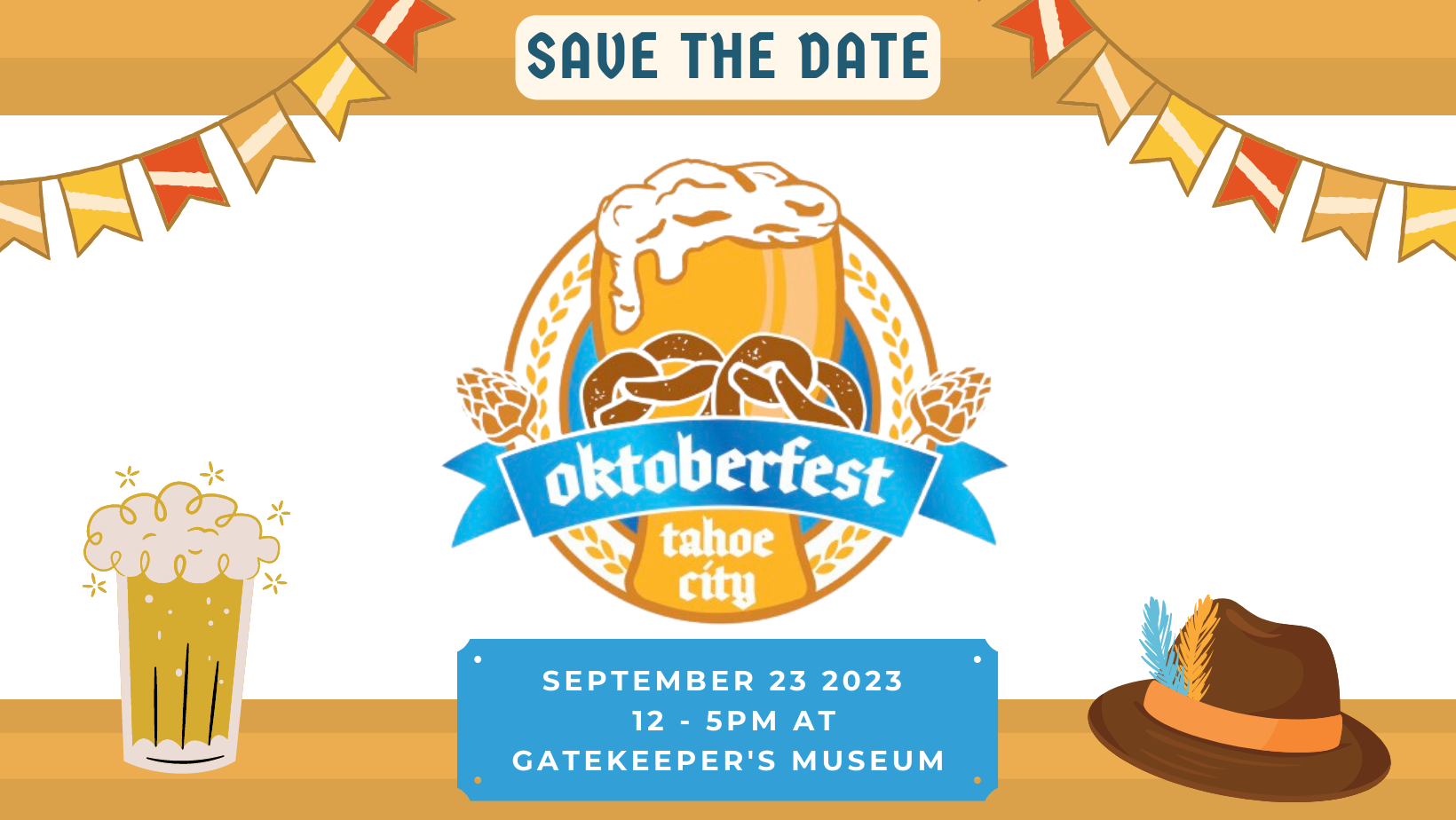 Tahoe City Oktoberfest, September 23rd at Gatekeepers Museum Tahoe